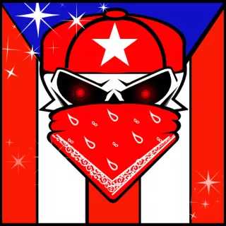 Puerto Rico Flag With Skull Emblems For Gta 5 Grand Theft Auto V